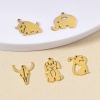 Picture of 304 Stainless Steel Cute Charms Multicolor Cat Animal Dog
