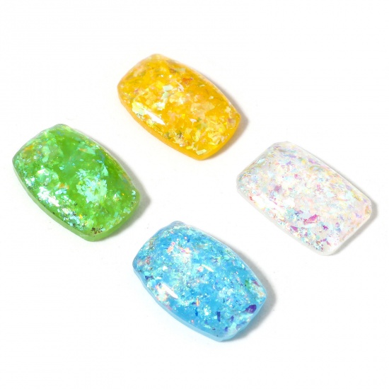 Picture of Opal ( Heated/Dyed ) Dome Seals Cabochon Quadrilateral 11mm x 8mm