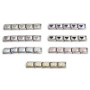 Image de 1 Pièce Bracelet à Maillons Breloques Italiens Accessories de Fabrication de Bracelets Bijoux DIY en 304 Acier Inoxydable Argent Mat Multicolore Rectangle Cœur Émail 10mm x 9mm