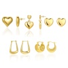 Immagine di 1 Paio Ecologico Elegante Squisito Vero Oro Placcato 304 Acciaio Inossidabile Orecchino Per Donne Regalo