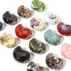 Bild von 10 Stück Keramik Ozean Schmuck Perlen für die DIY-Schmuckherstellung Strandschnecke Bunt 3D ca. 21mm x 17mm, Loch:ca. 2mm