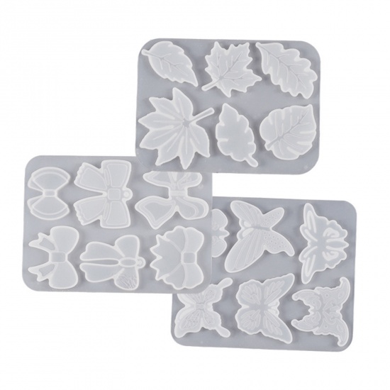 Immagine di 1 Pz Silicone Stampo in Resina per la Decorazione Domestica Fai-Da-Te Rettangolo Bianco