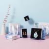 2 個 紙 ジュエリーギフト アクセサリー包装・ディスプレイ プレゼント 小物入れ 白 + 青 の画像