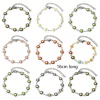 Picture of 304 Stainless Steel Bracelets Silver Tone Daisy Flower Double-sided Enamel 16cm(6 2/8") long