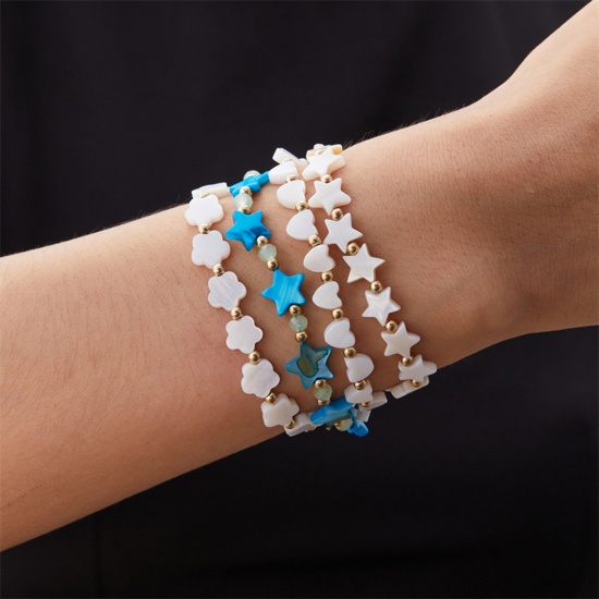 Picture of Boho Chic Bohemia Braided Bracelets Multicolor Pentagram Star Handmade