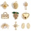 Immagine di 2 Pz Ottone Charms 18K Vero Oro Placcato