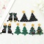 10 PCs Acrylic Christmas Pendants Christmas Tree Cat Multicolor の画像