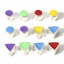 Picture of Sterling Silver Spacer Beads For DIY Charm Jewelry Making Geometric Silver Color Double-sided Enamel