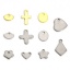 Image de 10 Pcs Breloques en 304 Acier Inoxydable Argent Mat