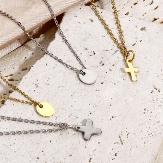 Bild von 10 Stück 304 Edelstahl Charms Silberfarbe