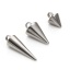 Image de 10 Pcs Breloques en 304 Acier Inoxydable Cône Argent Mat