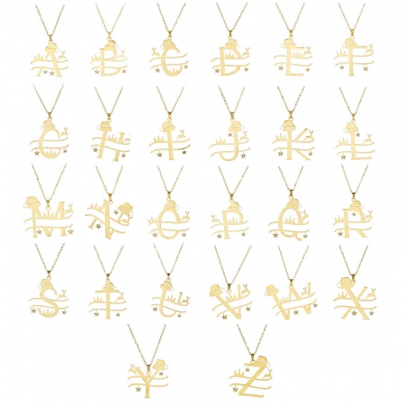 1 Strang 304 Edelstahl Gliederkette Kette Halskette Vergoldet Weihnachten Mütze Weihnachten Rentier 40cm lang