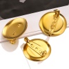 Bild von 5 Stück 304 Edelstahl Broschen Zubehör Cabochon Fassung 25mm D.