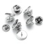 Image de 10 Pcs Broches Accessoires en 304 Acier Inoxydable Argent Mat Cabochon Rapportable