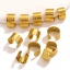 Bild von 10 Stück 304 Edelstahl Ohrklemme Klipp Ohrring U-Form Vergoldet 10mm x 7mm