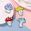 Picture of Cute Pin Brooches Mushroom Multicolor Enamel