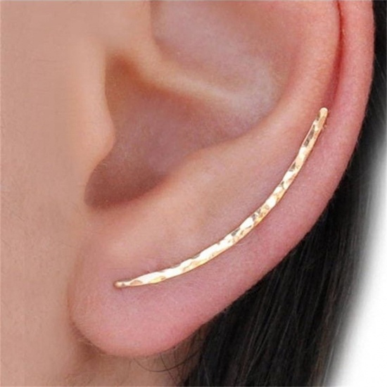 Immagine di 1 Paio Semplice clip orecchio Multicolore striscia
