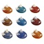 Immagine di 1 Pz Ottone Charms Conchiglia Vero Oro Placcato Smalto 20mm x 20mm