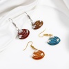 Picture of Brass Charms Real Gold Plated Shell Enamel 20mm x 20mm