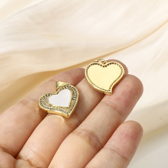 Immagine di 1 Pz Ottone Charms 18K Vero Oro Placcato