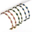 Picture of 304 Stainless Steel Handmade Link Chain Bracelets Gold Plated Marquise Double-sided Enamel 17cm(6 6/8") long