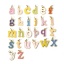 Immagine di 1 Pz 304 Acciaio Inossidabile Charms Lettere Minuscole Oro Placcato Multicolore Messaggio " A-Z " Smalto