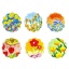 Bild von 10 Stück Acryl Anhänger Blumen Bunt 4cm x 3.5cm