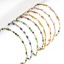 Picture of 304 Stainless Steel Lips Chain Bracelets Gold Plated Enamel 17.5cm(6 7/8") long