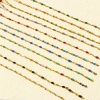Picture of 1 M Vacuum Plating 304 Stainless Steel Enamel Lips Chain For Handmade DIY Jewelry Making Findings Gold Plated 2mm