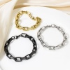 Picture of 304 Stainless Steel Link Cable Chain Bracelets 21cm(8 2/8") long