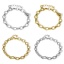 Immagine di 1 Pz 304 Acciaio Inossidabile Catena a Forma di 8 Braccialetti