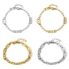 Picture of 304 Stainless Steel Handmade Link Chain Bracelets