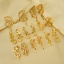 Image de 1 Paire Placage Sous Vide Écologique Vintage Boucles d'Oreilles Puces Élégant en 304 Acier Inoxydable Serpent Plaqué Or 18K Anniversaire Pour Femmes