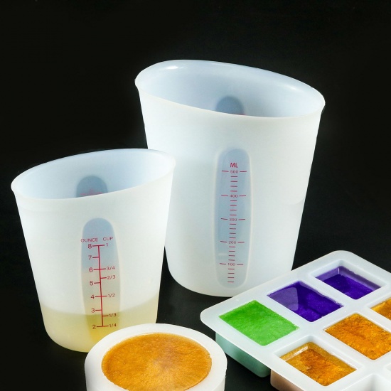 1 Piece Silicone Measuring Cup White の画像