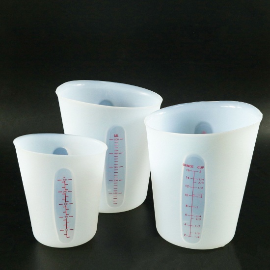 Image de 1 Piece Silicone Measuring Cup White