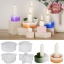 1 Piece Silicone Resin Mold For Candle Soap DIY Making White の画像