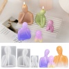Image de 1 Piece Silicone Resin Mold For Candle Soap DIY Making Parents And Child White