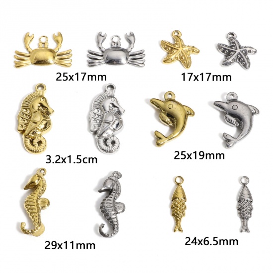 Image de 1 Pièce Pendentifs en 304 Acier Inoxydable Bijoux d'Océan