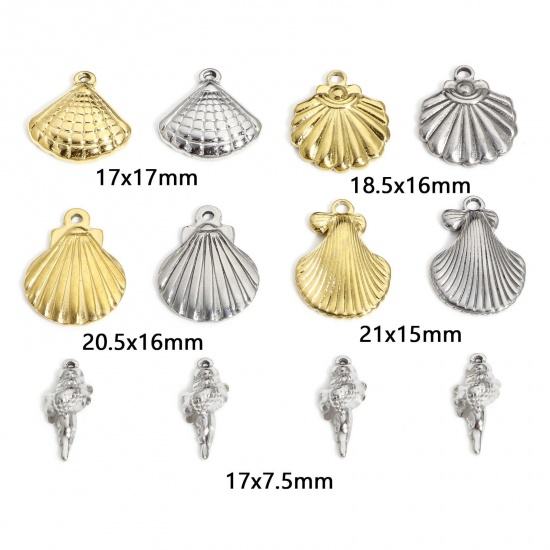 Imagen de 1 Unidad 304 Acero Inoxidable Colgantes Charms