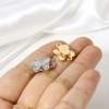 Picture of Brass Magnetic Clasps Butterfly Animal Real Gold Plated