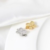 Picture of Brass Magnetic Clasps Butterfly Animal Real Gold Plated