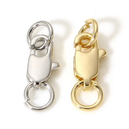 Brass Clasp Lobster Clasp Real Gold Plated