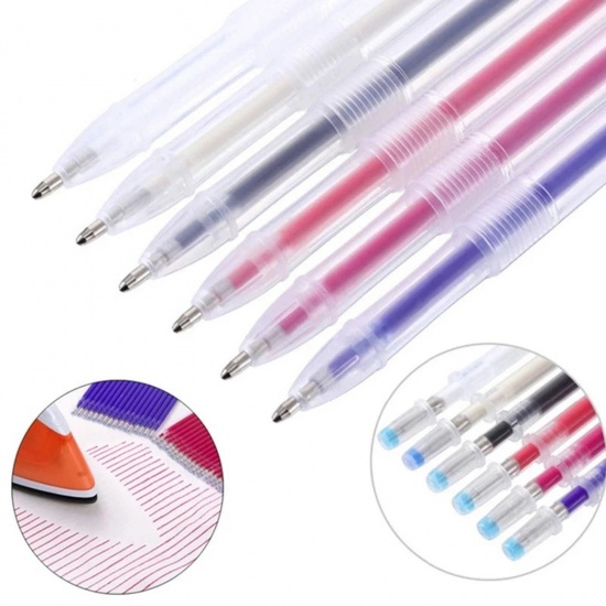 Picture of Plastic High Temperature Disappear Vanishing Fabric Marker Pen Special For Sewing Clothing Leatherwear Multicolor 15cm