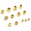Image de 10 Pcs Perles pour DIY Fabrication de Bijoux en 304 Acier Inoxydable Plaqué Or 18K