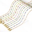 Picture of 304 Stainless Steel Lips Chain Necklace For DIY Jewelry Making Gold Plated Enamel 45.5cm(17 7/8") long, Chain Size: 2mm