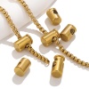 Picture of 304 Stainless Steel Buckle Fastener For Adjustable Mask Rope Accessory Cylinder 8.5mm x 6.8mm