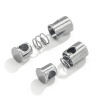 Picture of 304 Stainless Steel Buckle Fastener For Adjustable Mask Rope Accessory Cylinder 8.5mm x 6.8mm