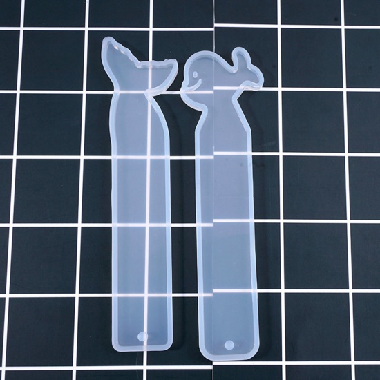 Picture of Silicone Resin Mold For DIY Making Bookmark Animal White