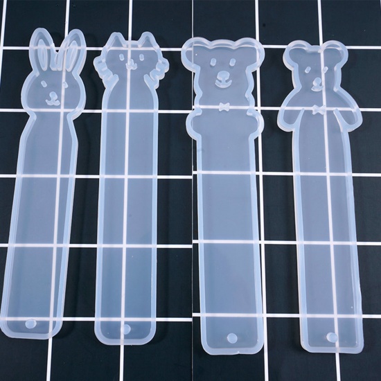 Picture of Silicone Resin Mold For DIY Making Bookmark Animal White