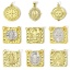 Picture of Brass Religious Connectors Charms Pendants 18K Real Gold Plated Virgin Mary St. Benedict Medal